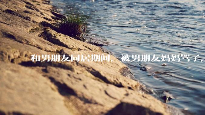 和男朋友同居期间，被男朋友妈妈骂了，要怎么办呢？后续要如何相处呢？