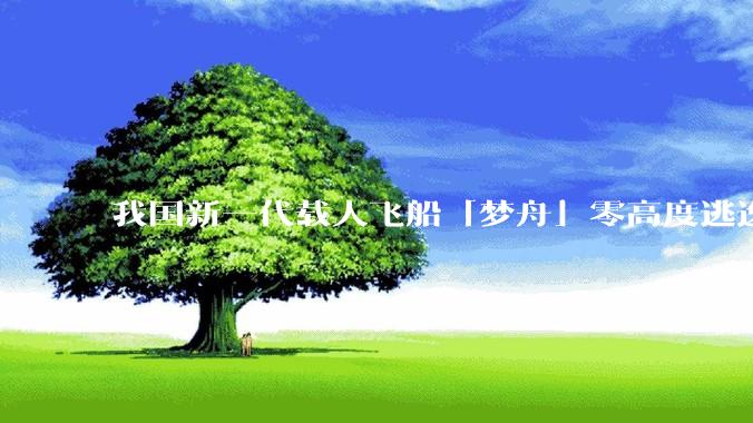 我国新一代载人飞船「梦舟」零高度逃逸飞行试验成功，该实验有怎样的意义？「梦舟」在未来会发挥哪些作用？